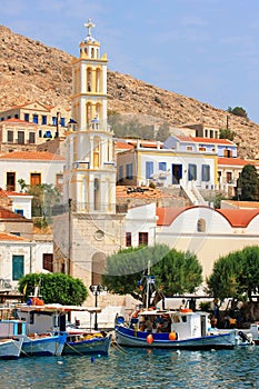 Chalki, halki Island in Greece