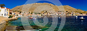 Chalki island  Greece big panoramic
