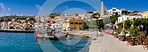 Chalki island   Greece  seafront