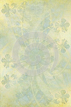 Chalky flower and lotus background