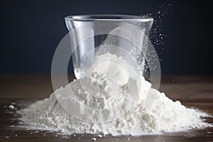 Chalky Pile powdered milk. Generate Ai