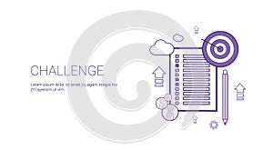 Challenge Web Banner With Copy Space Business Motivation Concept