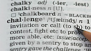 Challenge word in english vocabulary, checking personal qualities, leadership