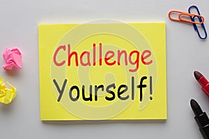 Challenge Yourself Concept