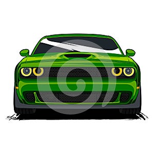 Challenger SRT car illustration