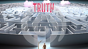 A challenging and complicated path to find and obtain Truth