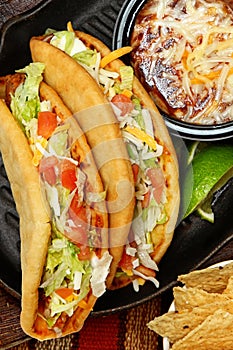 Chalupa Dinner at Restaurant Table