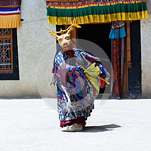 Cham Dance in Lamayuru Gompa in Ladakh, North India