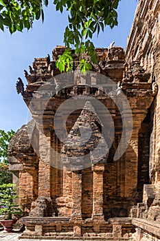 Cham towers of Po Nagar. Famous palace in Nhatrang, Vietnam