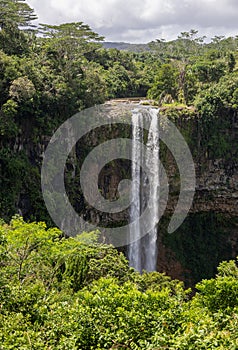 Chamarel Falls In Mauritius Island