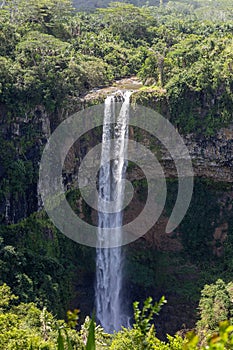 Chamarel Falls In Mauritius Island