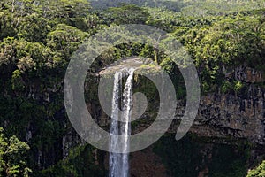 Chamarel Falls In Mauritius Island