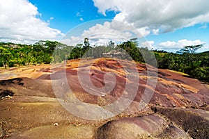 Chamarel seven coloured earth