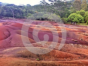 Chamarel Seven Coloured Earths on Mauritius island