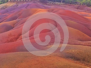 Chamarel Seven Coloured Earths on Mauritius island