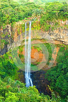 Chamarel waterfall.