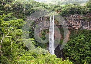 Chamarel waterfalls in Mauritius