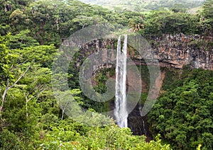 Chamarel waterfalls in Mauritius