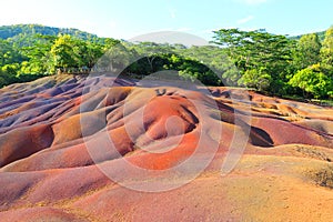 Chamarell, seven color lands on Mauritius.