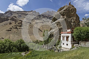Chamba monastery in Mulbekh, Ladakh photo