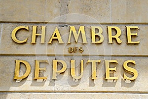 Chamber of Deputies signage