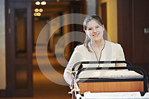 Chambermaid at hotel