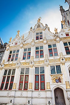 Chambers building on Castle Square in Bruges