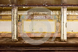 Chambers Street Subway Station - New York City