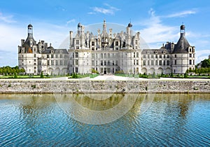 Chambord castle chateau Chambord in Loire valley, France