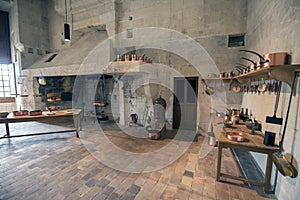 Chambord Castle kitchens