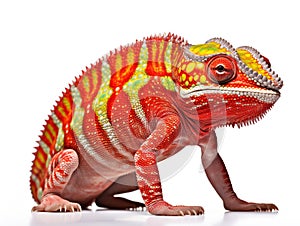 Chameleon Furcifer Pardalis Sambava (2 )  Made With Generative AI illustration