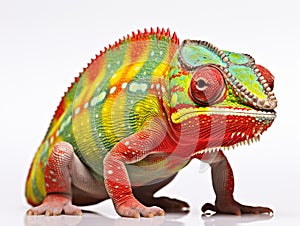 Chameleon Furcifer Pardalis Sambava (2 )  Made With Generative AI illustration