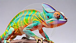 Chameleon lizard reptile arboreal brilliant color