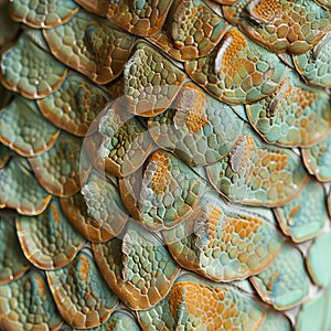 Chameleon Scales Macro Texture