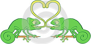 Chameleons sticky love