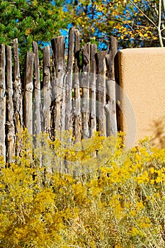 Chamisa Adobe Coyote Fence photo