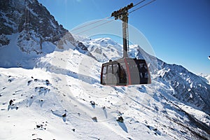 Chamonix, France: Cable Car from Chamonix to the summit of the Aiguille du Midi.