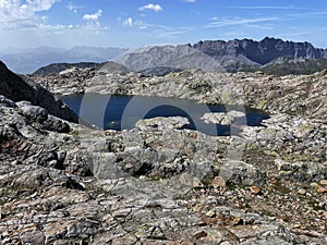 Chamonix Heights: Trailside Panorama of Lac Blanc, Grand Balcon, Chamonix, France photo