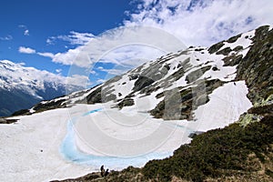 Chamonix High Altitude Lake Lac Blanc