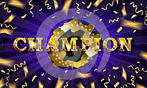 Champ congratulations vintage frame,