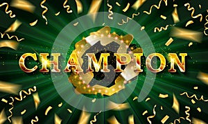 Champ congratulations vintage frame