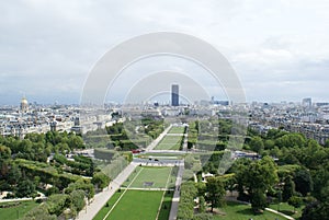 Champ de Mars garden. Paris, France