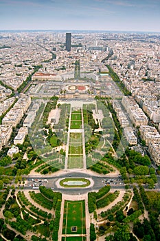 Champ-de-Mars view from Eifell tower