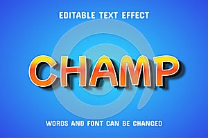 Champ text - editable gradient text effect