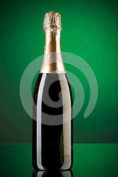 Champagne against gradient background