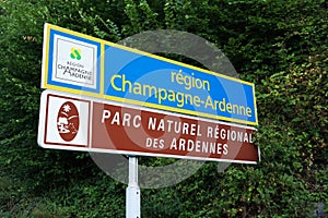 Champagne-Ardenne sign