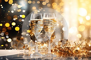 Champagne background beverage celebrate festive holiday party drink wine alcohol christmas