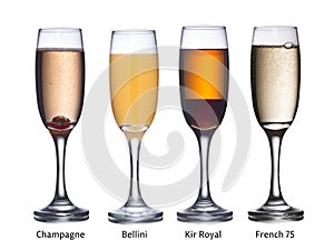 Champagne based cocktails