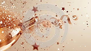 The Champagne Bottle Burst.AI generated image