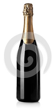 Champagne bottle isolated